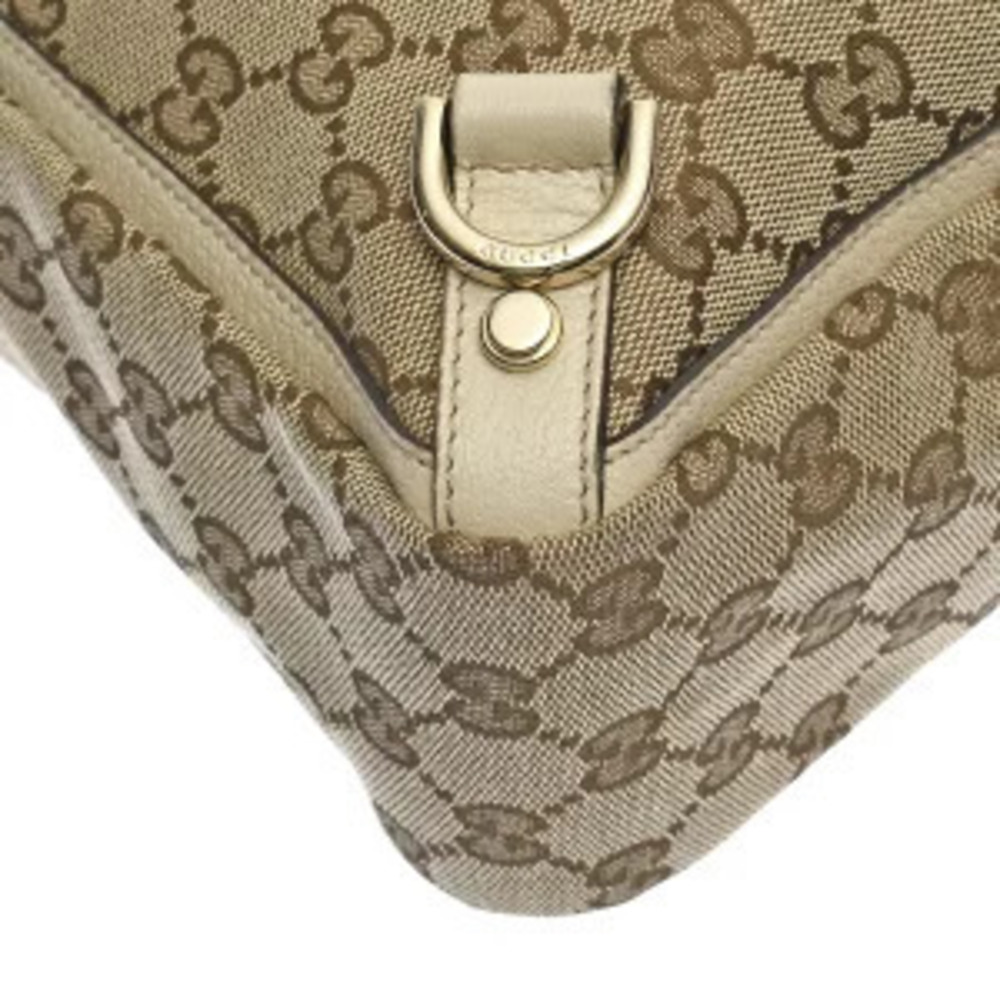 Gucci Handbag Tote GG Bag Beige Canvas - Picture 8 of 9